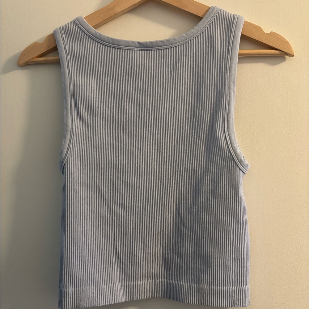 Sunday Best Sky Blue Ribbed Top - Picture 3 of 3